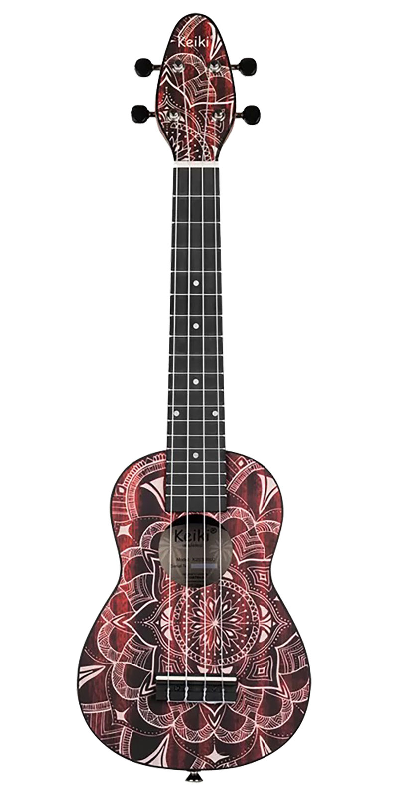 KEIKI BY ORTEGA Pack Ukulele Soprano Keiki Rouge