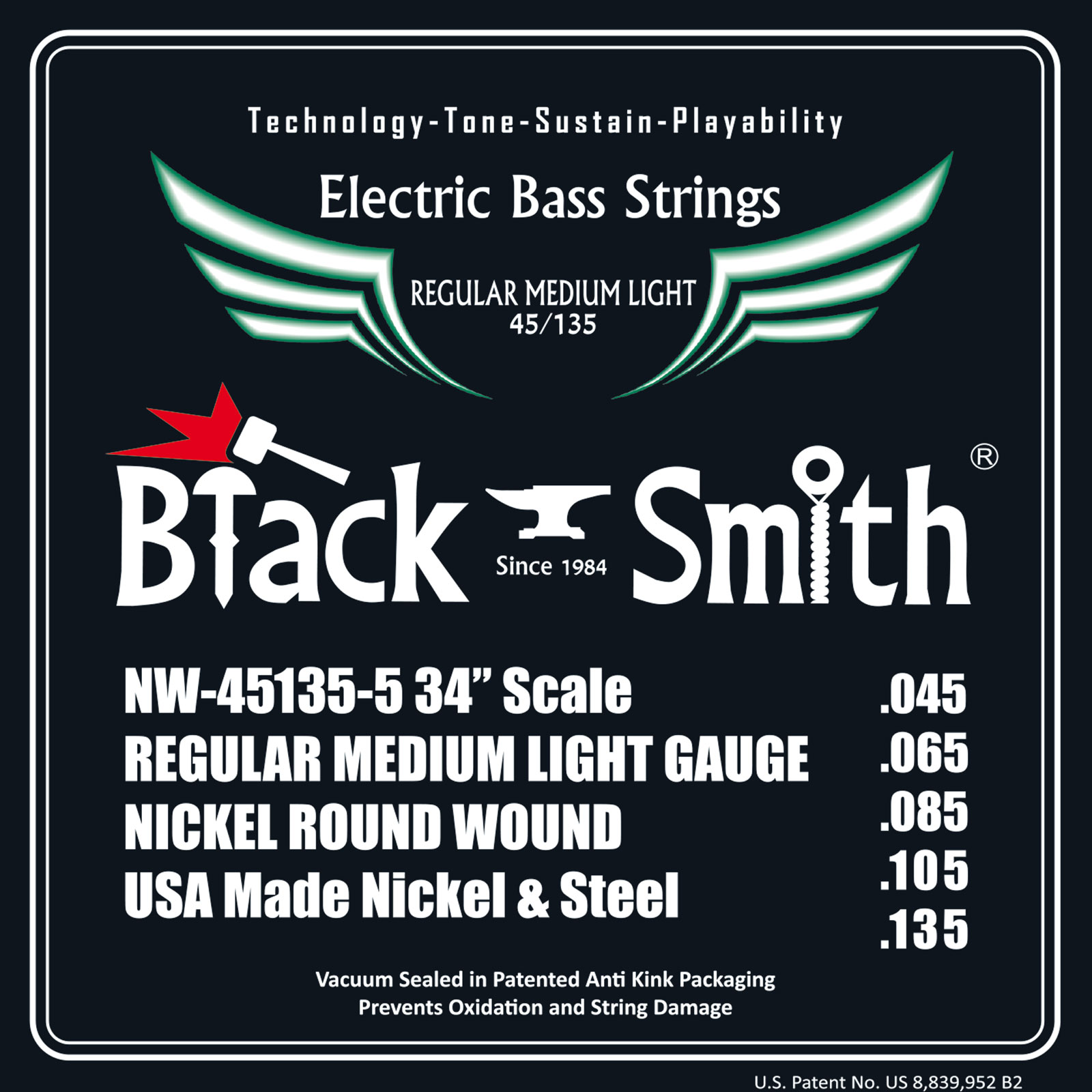 DR String FB5-130 Fat-Beam Jeu de cordes pour guitare basse 