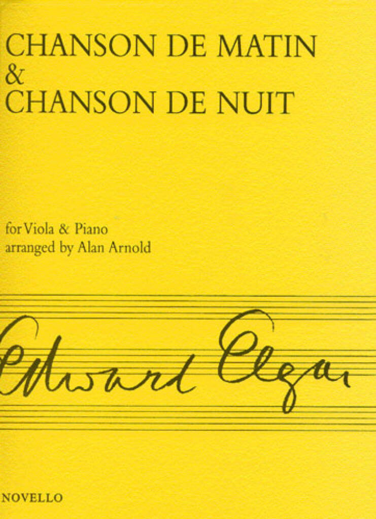 NOVELLO ELGAR - CHANSON DE MATIN AND CHANSON DE NUIT (VIOLA/PIANO)