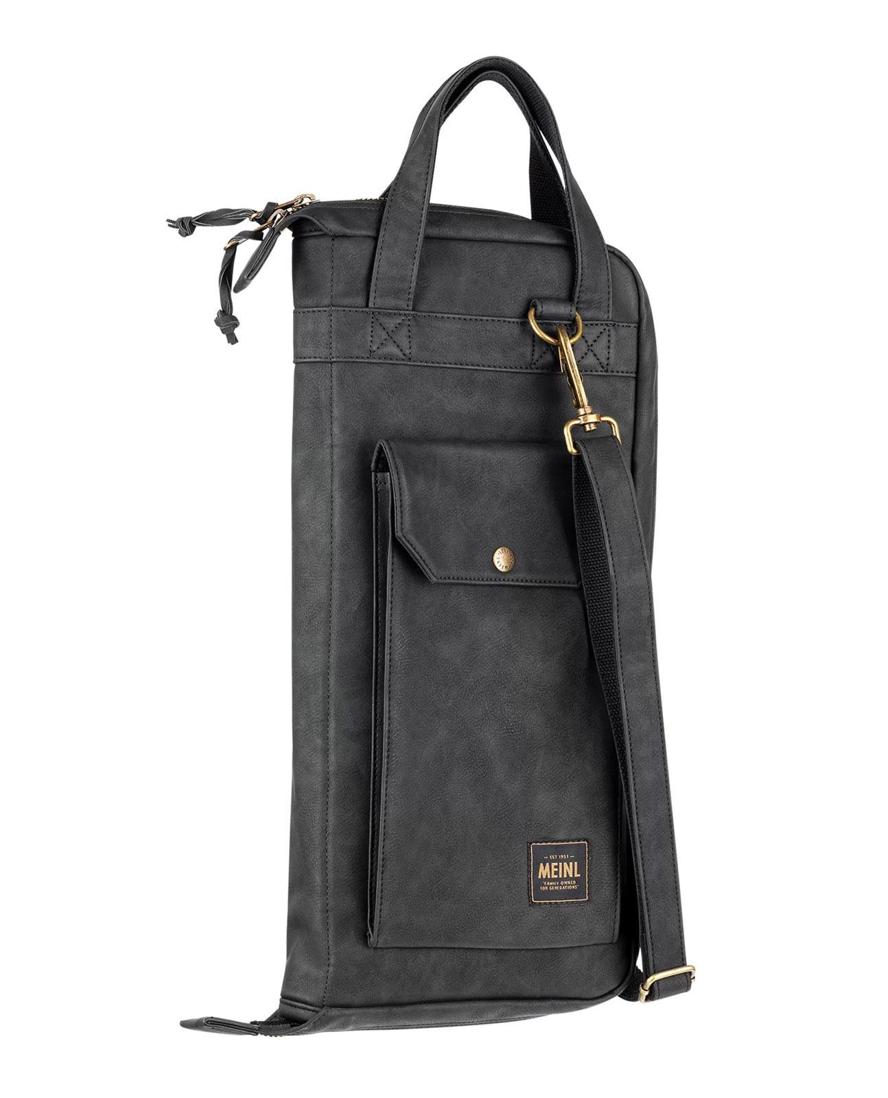 MEINL DRUMSTICKS BAG LEATHERLIKE BLACK