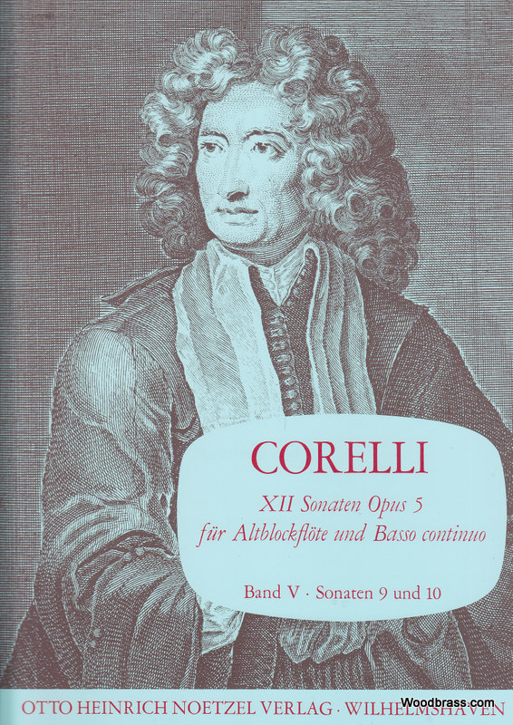 HEINRICHSHOFEN CORELLI A. - 12 SONATEN OPUS 5 BAND V - FLB ALTO ET BC