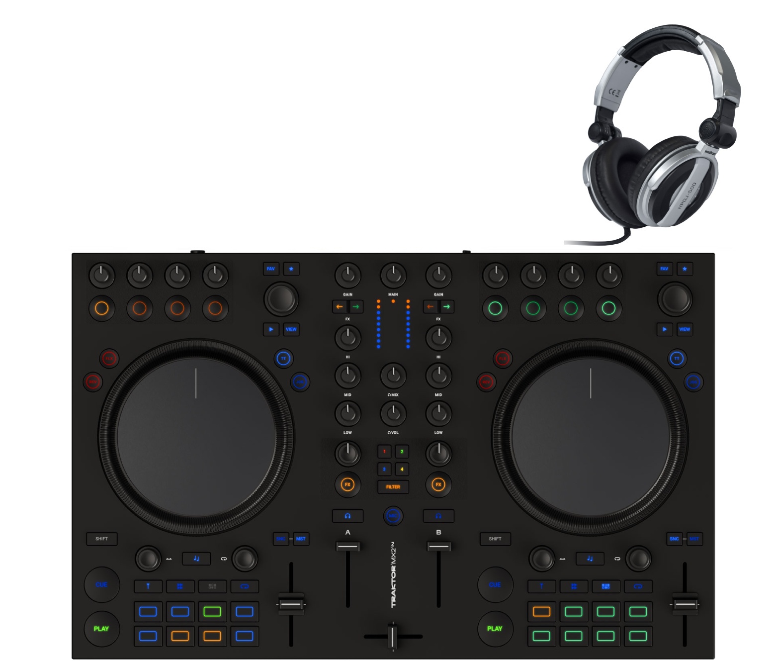 NATIVE INSTRUMENTS Traktor MX2 + Auscultadores HPDJ-500