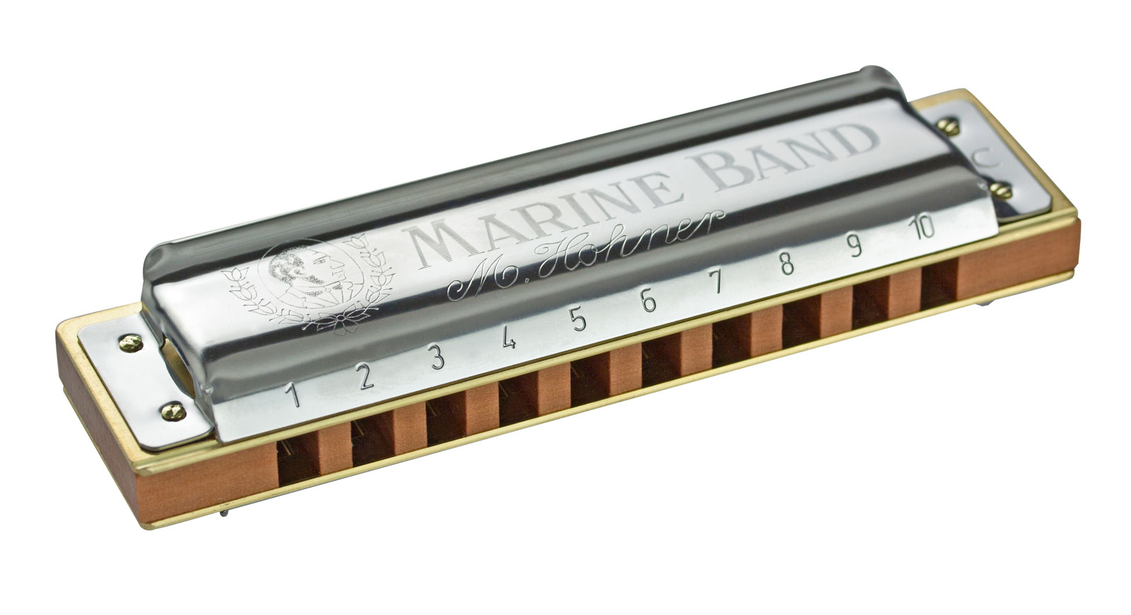HOHNER DIATONISCHEN 1896/20 MARINE BAND 10 LOCHER EB MIB