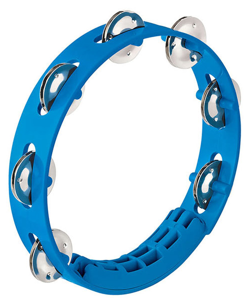 NINO COMPACT ABS TAMBOURINE - SKY-BLUE - 8? - 1 ROW VERSION