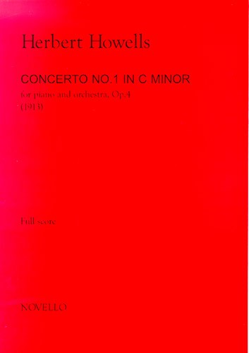 NOVELLO CONCERTO NO.1 IN C MINOR FOR PIANO AND ORCHESTRA, OP.4 FULL SCORE - ORCHESTRA
