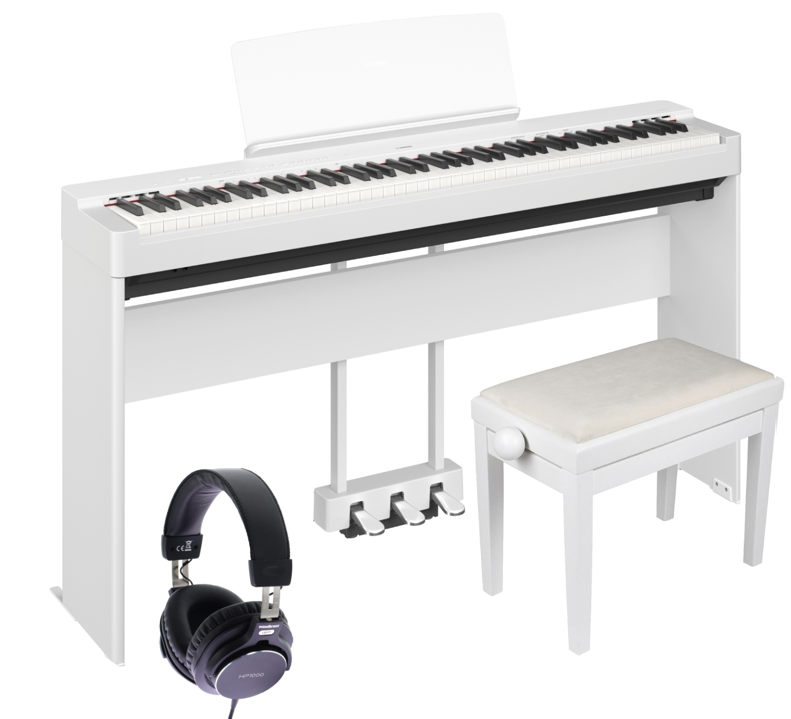 YAMAHA P-225 Meuble Blanc Pack Deluxe