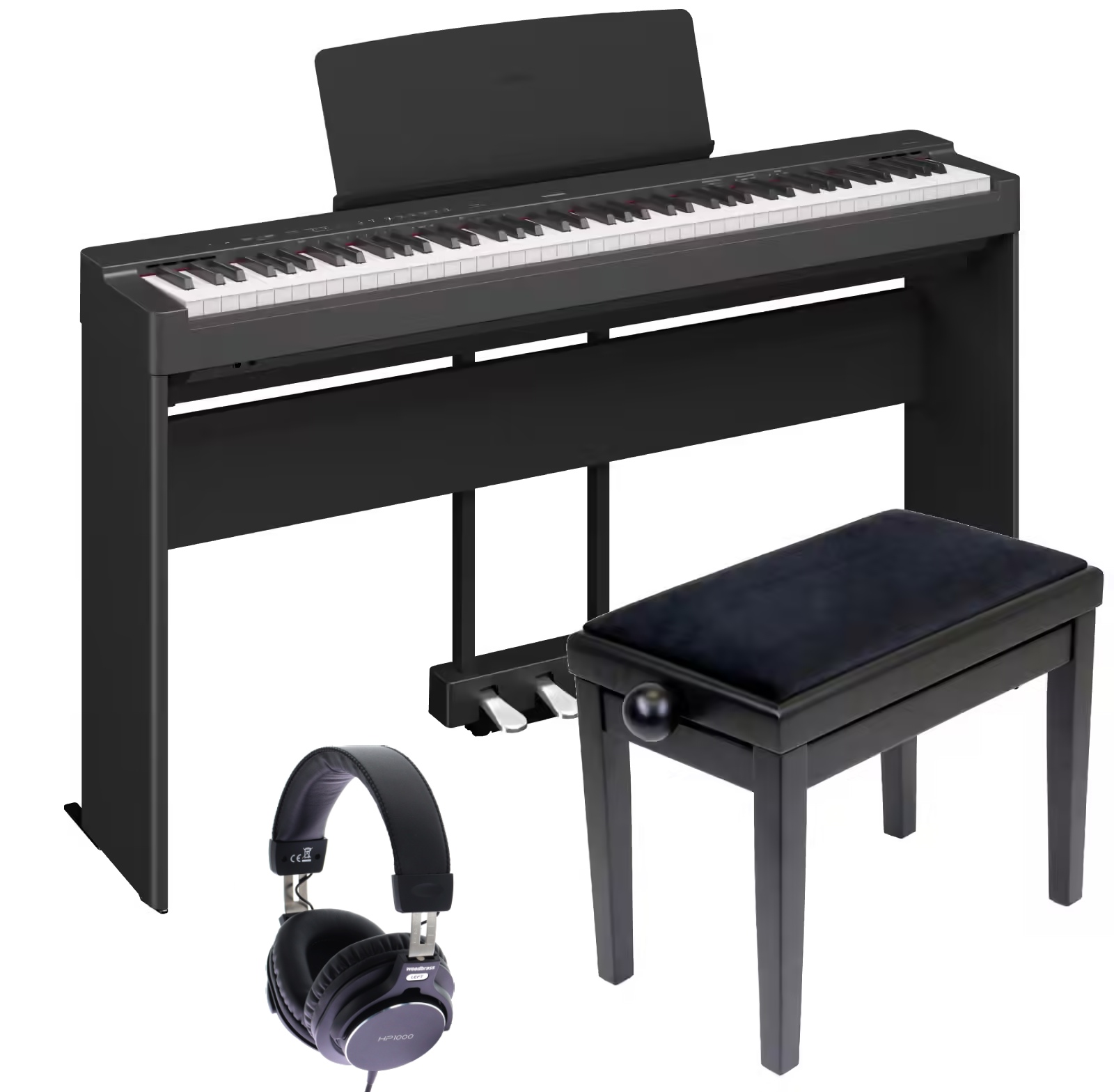 YAMAHA P-225 Meuble Noir Pack Deluxe