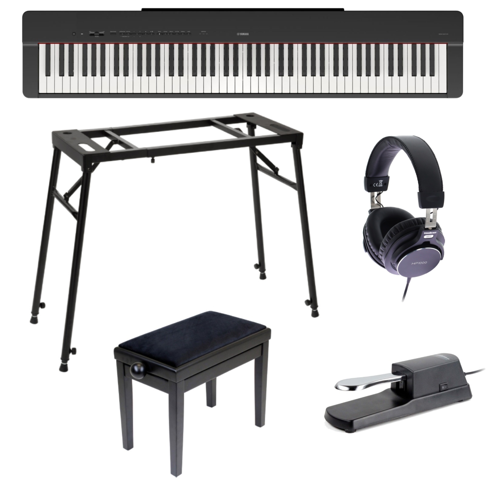 YAMAHA P-225 BLACK COMPLETE PACK
