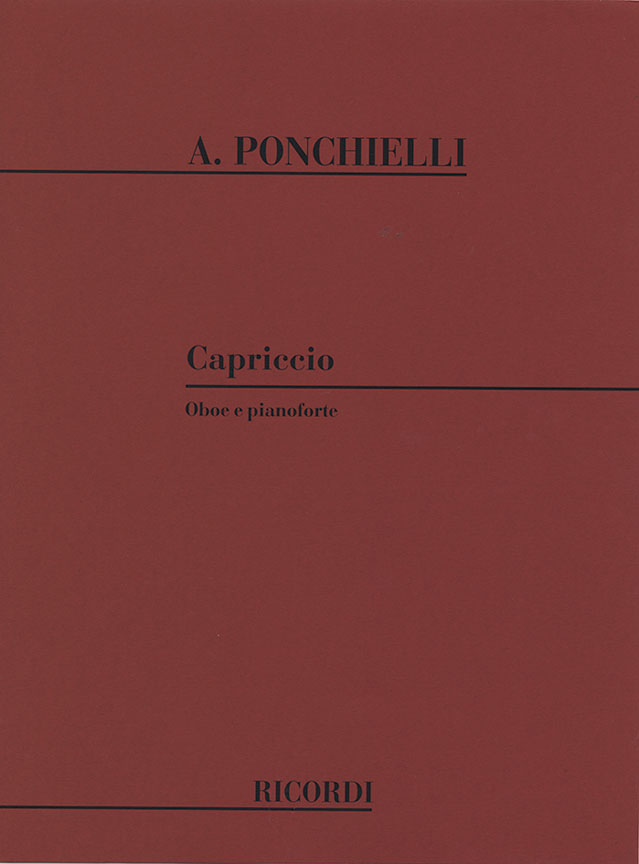 RICORDI PONCHIELLI A. - CAPRICCIO - HAUTBOIS ET PIANO