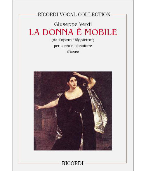 RICORDI VERDI G. - RIGOLETTO: LA DONNA E' MOBILE - CHANT ET PIANO
