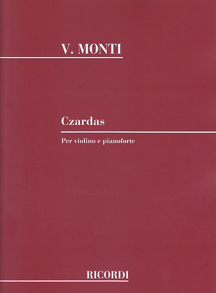 RICORDI MONTI - CZARDAS N°1 - VIOLON, PIANO