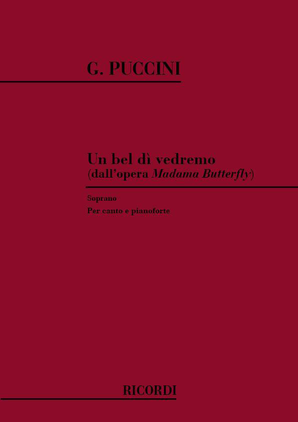 RICORDI PUCCINI G. - UN BEL DI' VEDREMO - CHANT ET PIANO
