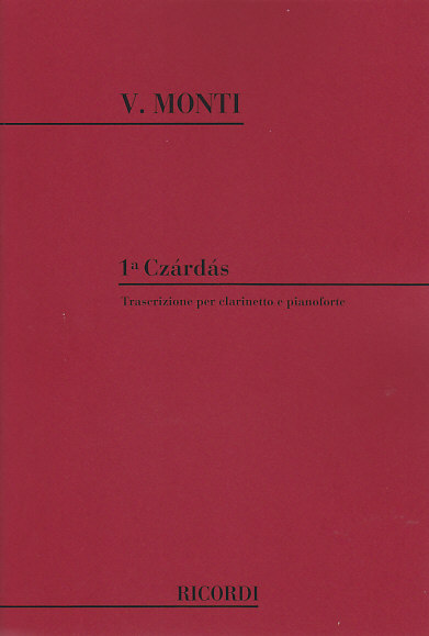 RICORDI MONTI - CZARDAS - CLARINETTE