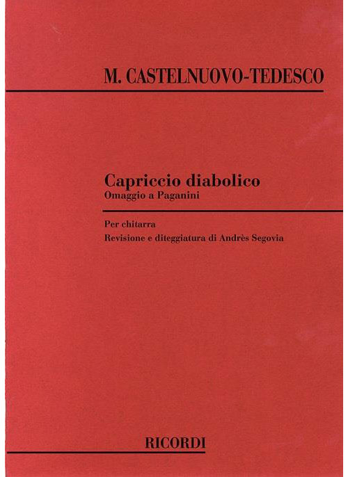 RICORDI CASTELNUOVO TEDESCO - CAPRICCIO DIABOLICO - GUITARE