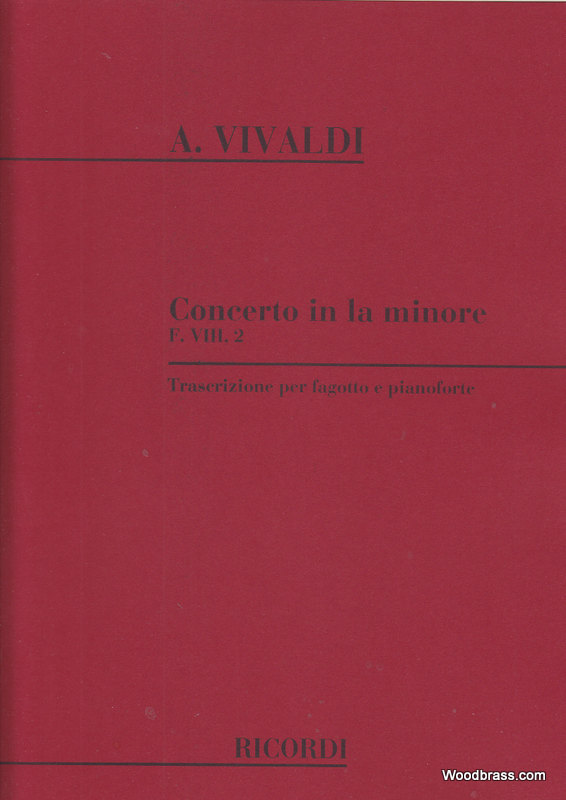 RICORDI VIVALDI A. - CONCERTO IN LA MIN. - BASSON