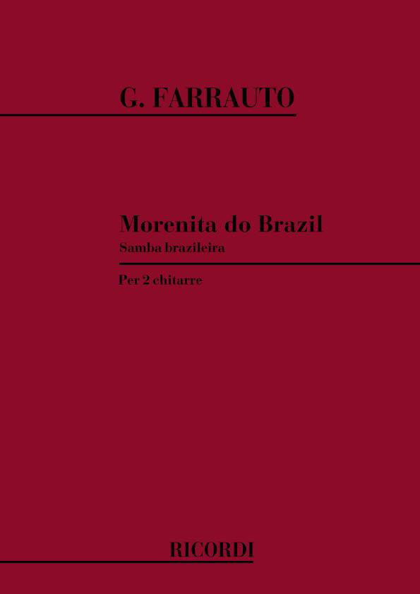 RICORDI FARRAUTO G. - MORENITA DO BRAZIL - SAMBA BRAZILEIRA - 2 GUITARES