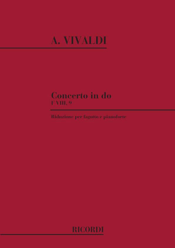RICORDI VIVALDI A. - CONCERTO IN DO RV 473 - F.VIII/9 - BASSON ET PIANO
