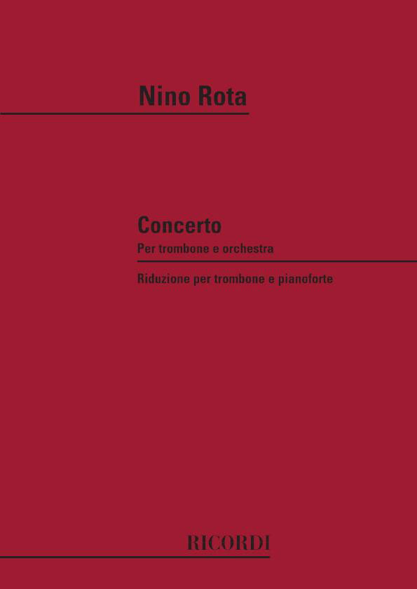 RICORDI Rota N. - Concerto Per Trombone E Orchestra - Trombone et Piano