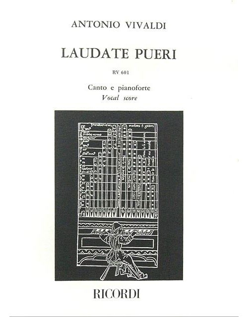 RICORDI VIVALDI A. - LAUDATE PUERI DOMINUM. SALMO 112 RV 601 - CHANT ET PIANO