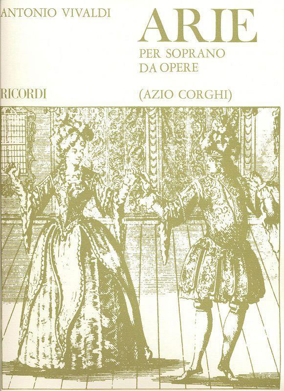 RICORDI VIVALDI A. - ARIE PER SOPRANO DA OPERE