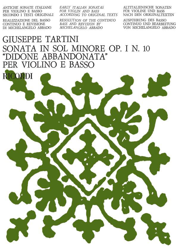 RICORDI TARTINI G. - DIDONE ABBANDONATA - VIOLON ET PIANO