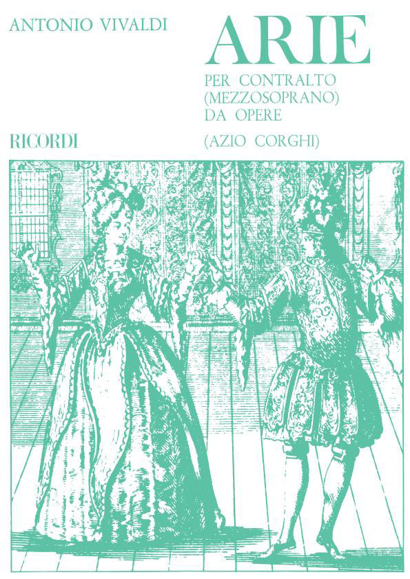 RICORDI Vivaldi A. - Arie Per Contralto/mezzosoprano Da Opere