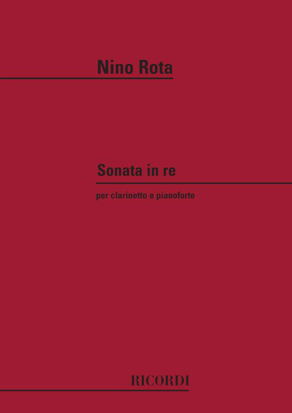 RICORDI ROTA N. - SONATA IN RE - CLARINETTE ET PIANO