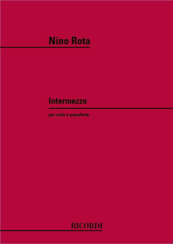 RICORDI ROTA N. - INTERMEZZO - ALTO ET PIANO