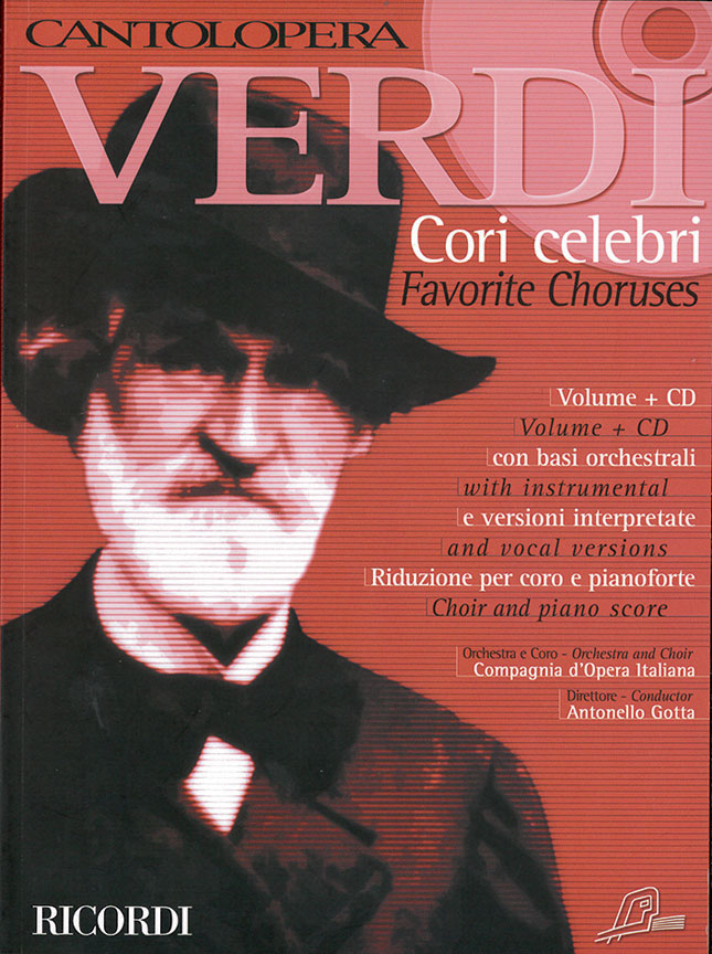 RICORDI VERDI G. - CANTOLOPERA - CORI CELEBRI + CD - CHOEUR