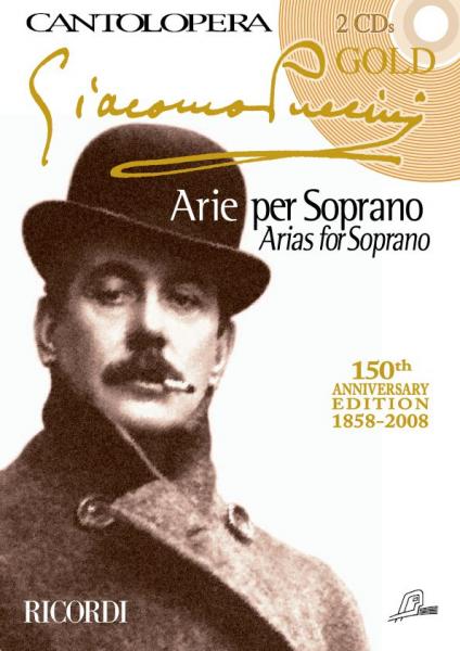 RICORDI PUCCINI G. - CANTOLOPERA: PUCCINI GOLD + 2 CD - CHANT ET PIANO
