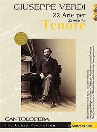 RICORDI CANTOLOPERA - VERDI G. - 22 ARIAS FOR TENOR + CD 