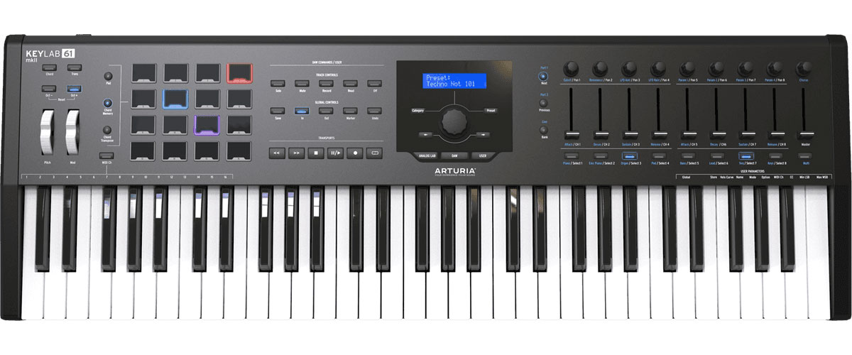 ARTURIA KEYLAB 61 MKII BK - Stock B