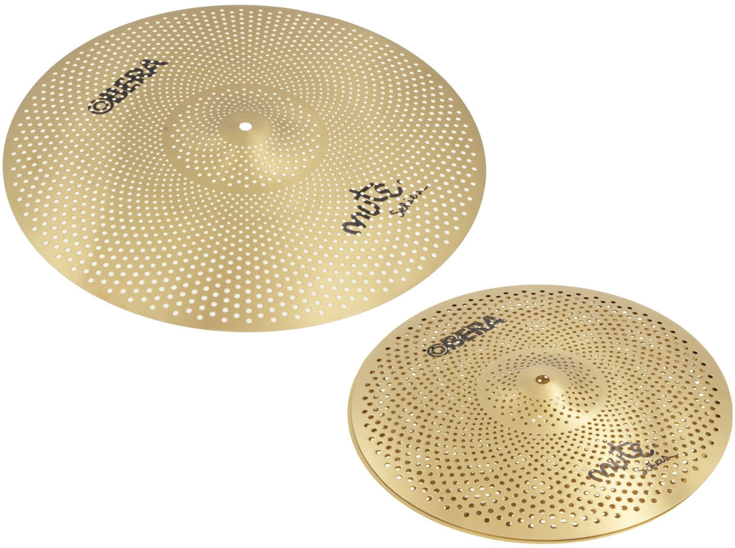 OBERA CYMBALS Mute 2x Silent Cymbals Set - 14
