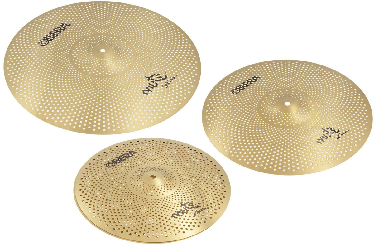 OBERA CYMBALS Mute 3x Silent Cymbals Set - 14