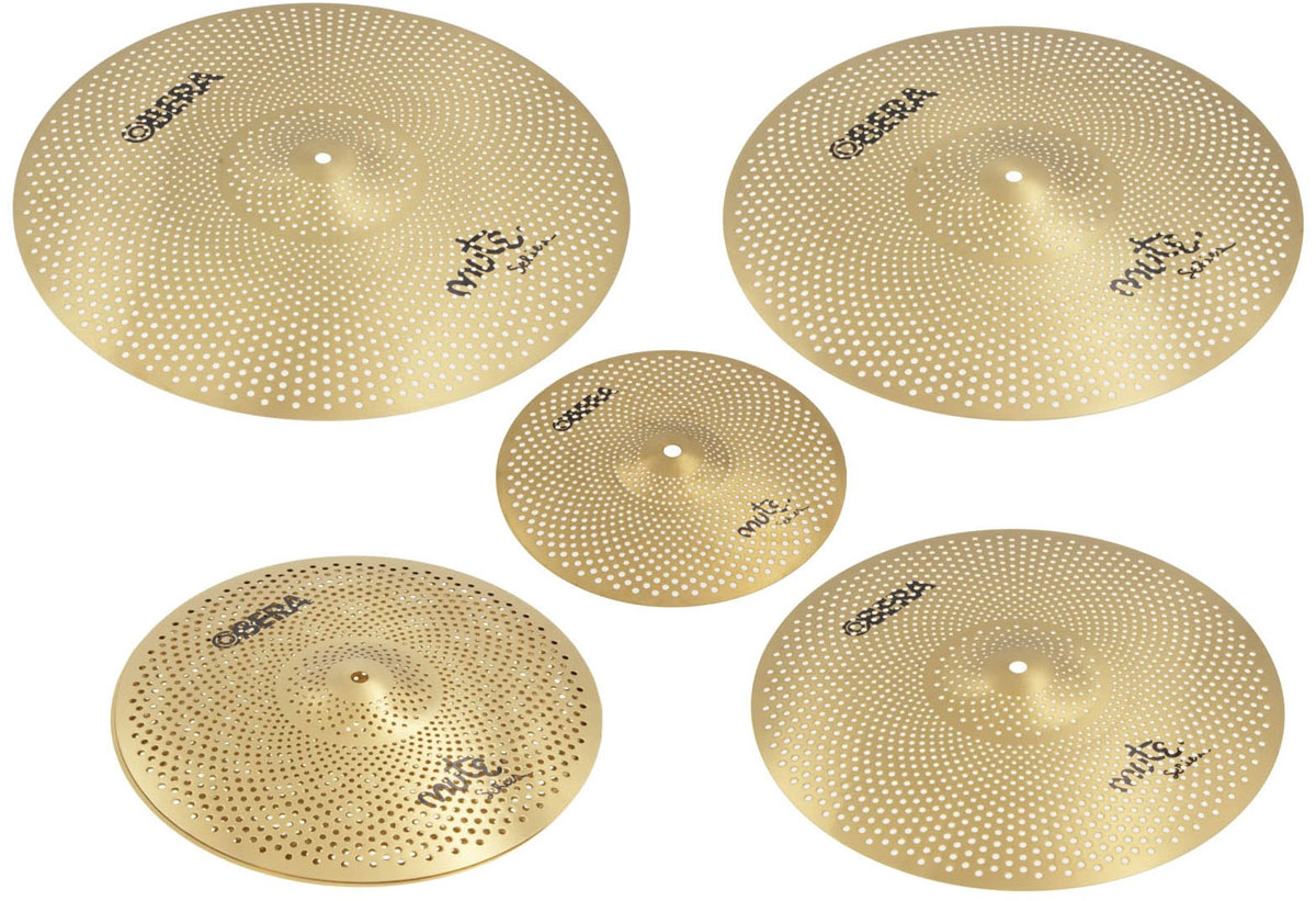 OBERA CYMBALS Mute 5x Silent Cymbals Set - 14