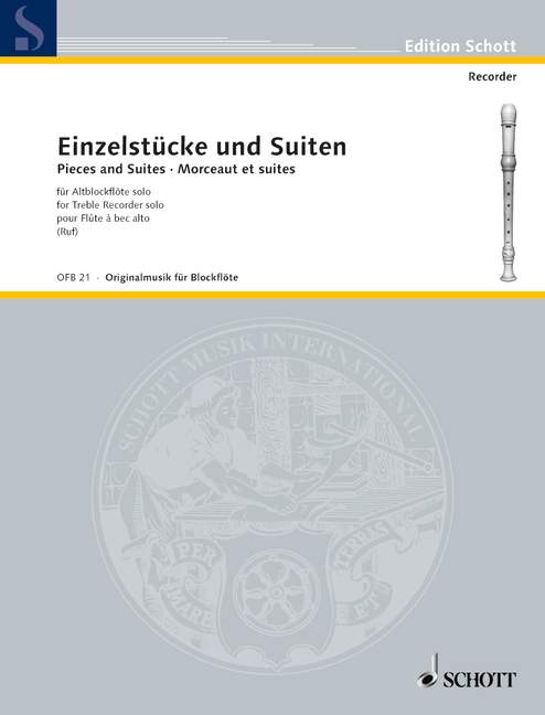 SCHOTT Einzelstucke Und Suiten - Flute A Bec Alto