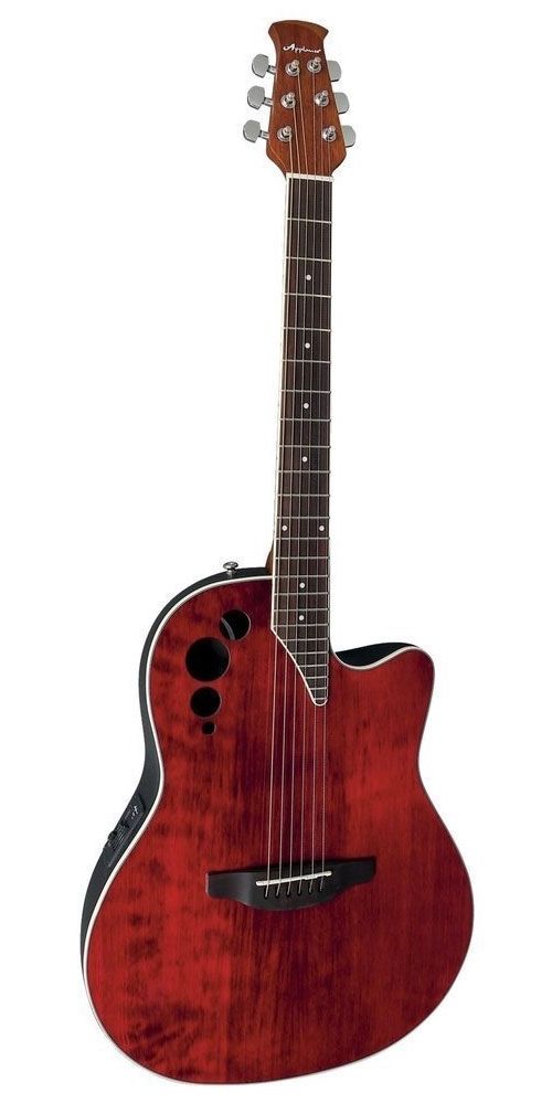 Ovation Applause Elite Ae44ii-rr Ruby Red