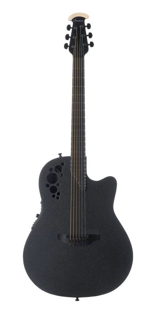 OVATION ELITE TX SUPER SHALLOW BLACK TEXTURED