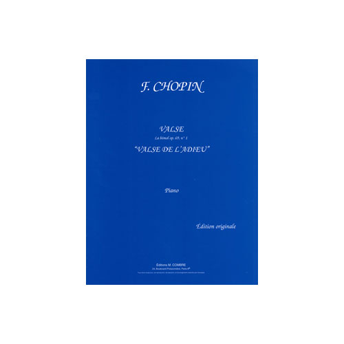 COMBRE Chopin - Valse Op.69 No.1 L'adieu - Piano
