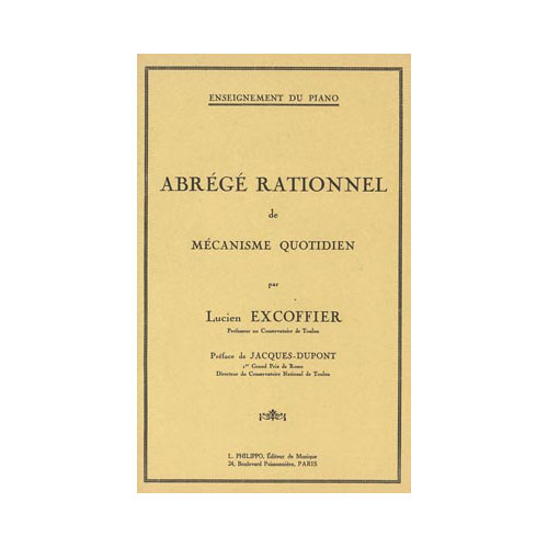 COMBRE EXCOFFIER LUCIEN - ABREGE RATIONNEL DE MECANISME QUOTIDIEN - PIANO