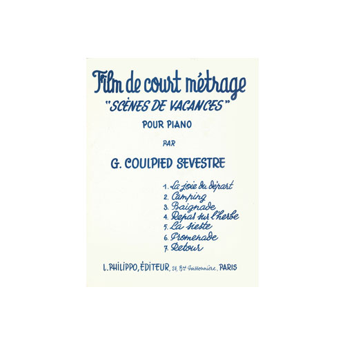 COMBRE Coulpiedsevestre - Film De COURT-métrage (7 Pces) - Piano