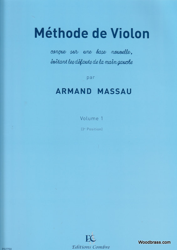 COMBRE Massau Armand - Methode De Violon Vol.1