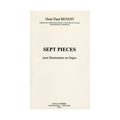 COMBRE BENOIT D. P. - PIECES (7) - HARMONIUM OU ORGUE