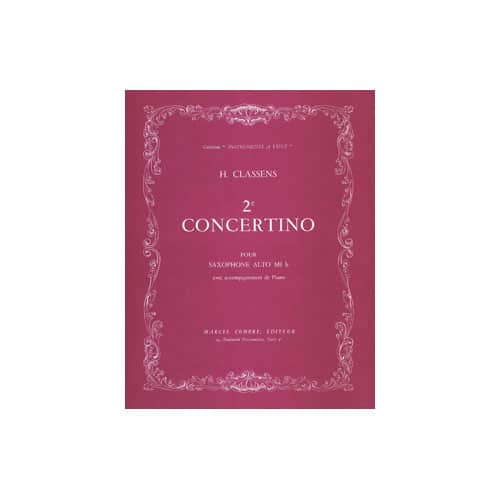 COMBRE CLASSENS - CONCERTINO NO.2 - SAXOPHONE ET PIANO