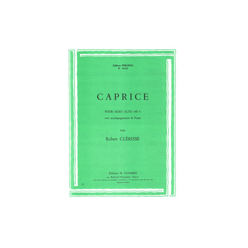 COMBRE Clerisse - Caprice - Saxophone et Piano