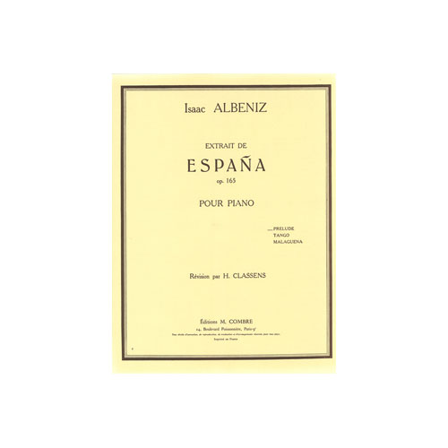 COMBRE Albeniz - Espana Op.165 Prélude - Piano
