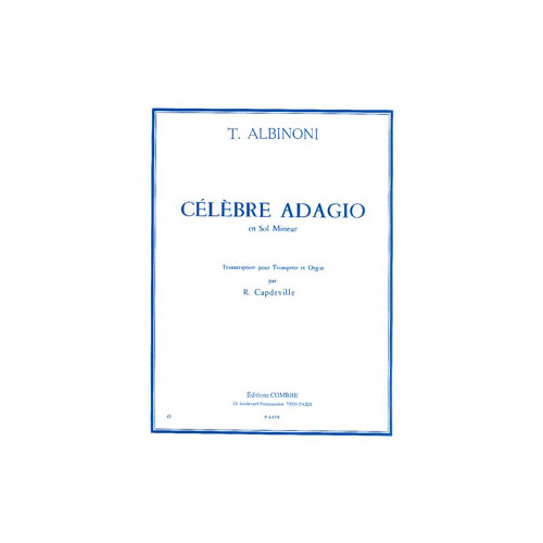 COMBRE BACH J. S. - ALBINONI T. - ADAGIO - TROMPETTE ET PIANO