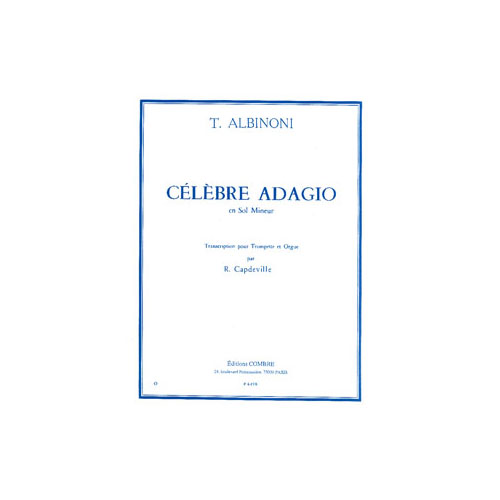 COMBRE Bach J. S. - Albinoni T. - Adagio - Trompette et Piano