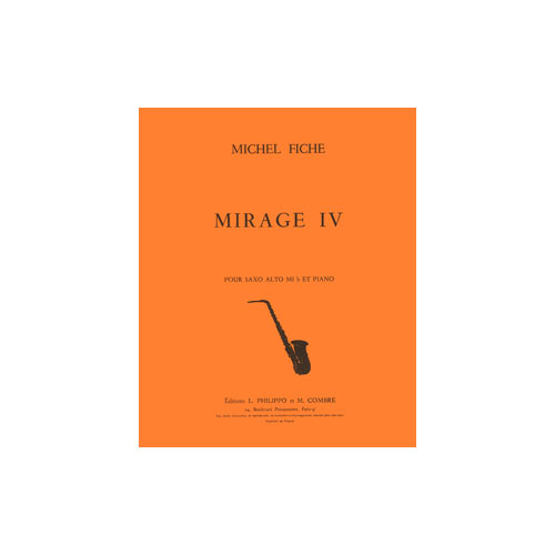 COMBRE FICHE MICHEL - MIRAGE 4 - SAXOPHONE ET PIANO
