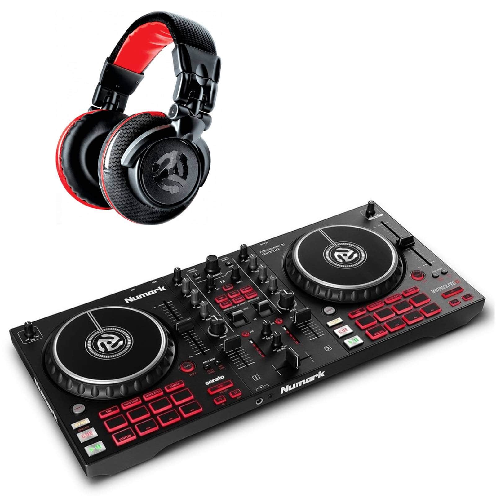 Numark Pack Mixtrack Pro Fx + Red Wave Carbon